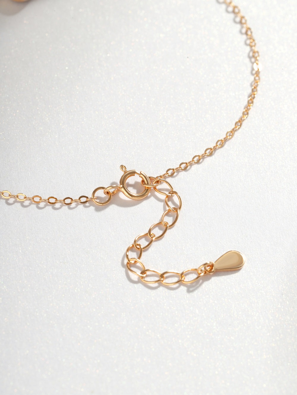 'Esme' Rose Gold/White Clover Necklace