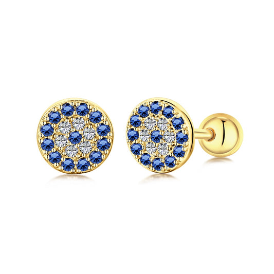 'Scarlett' Gold Evil Eye Earrings