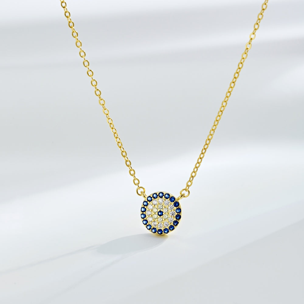 'Scarlett' Gold Evil Eye Necklace