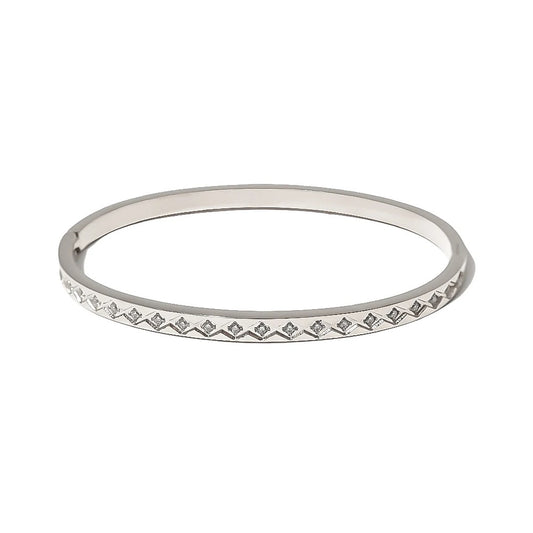 ‘Lisbon’ Silver Cuff Bangle