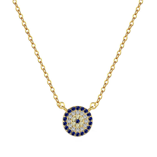 'Scarlett' Gold Evil Eye Necklace