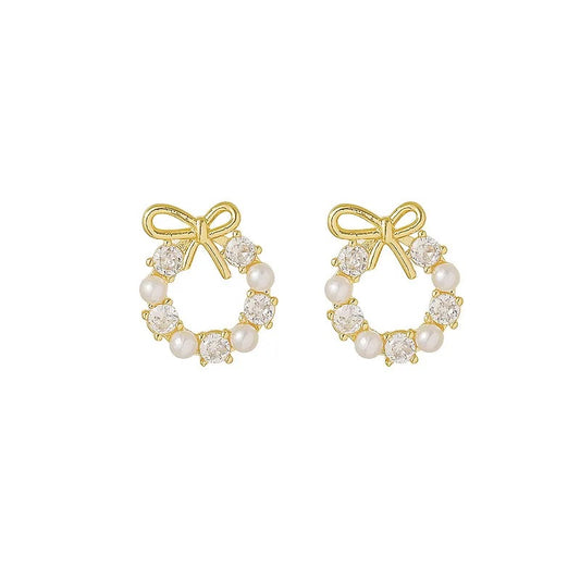 ‘Arabella’ Bow Wreath Earrings