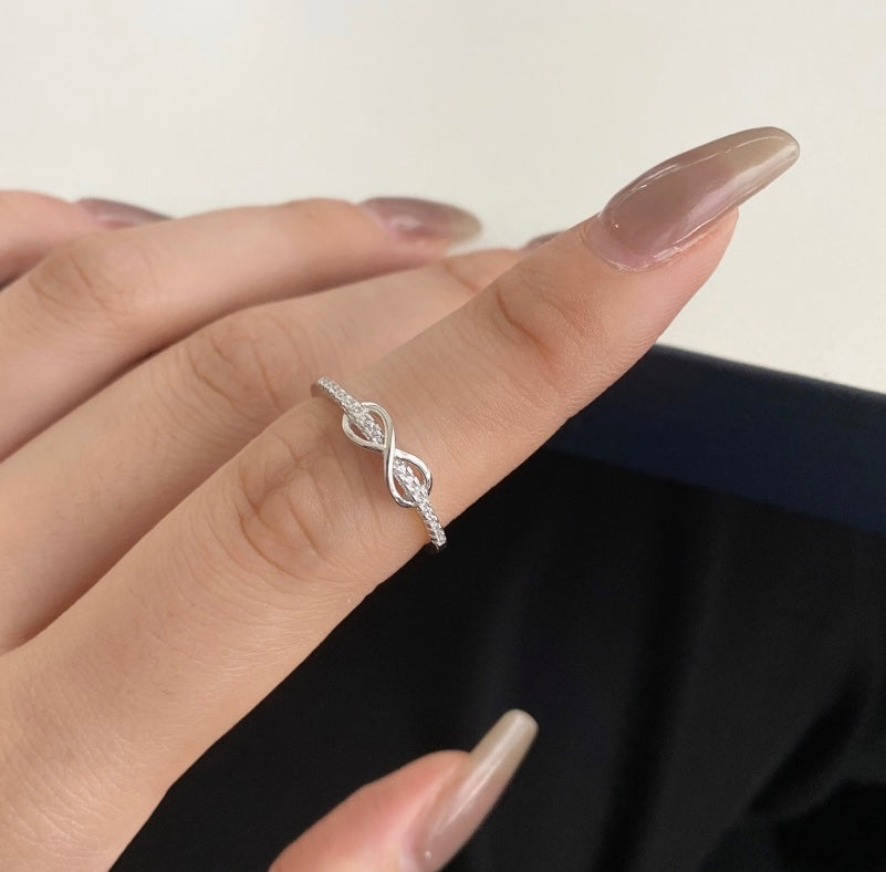 ‘Ella’ Infinity Band Sterling Silver Ring