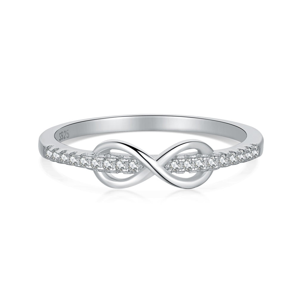 ‘Ella’ Infinity Band Sterling Silver Ring